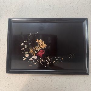 Couroc Monterey Serving Tray Vintage 1960s Seaweed coral reef design 18" x 13"